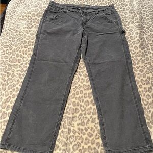 Carhartt original fit grey utility pants size 14 Short